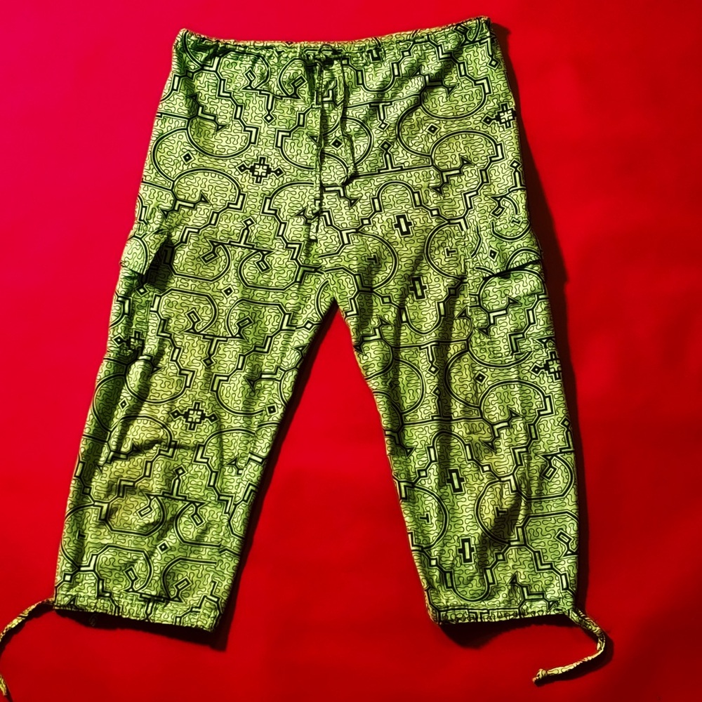 Green Festival Wear Pants